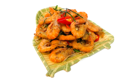 Tôm đất rang muối